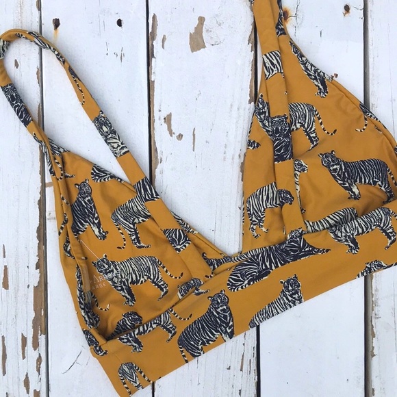 Rare Boys + Arrows Dana Bikini Top in Cat - Picture 2 of 4